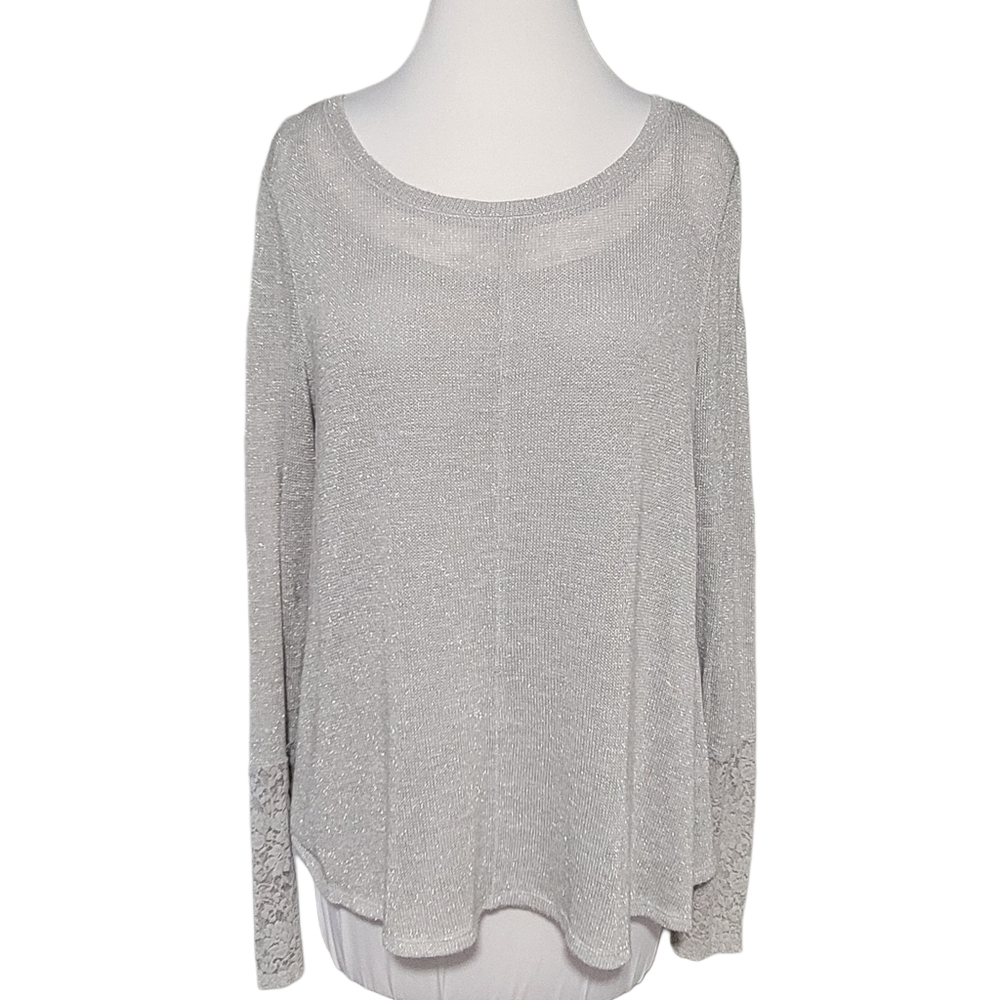 Sparkly Knit Long Sleeve Size M